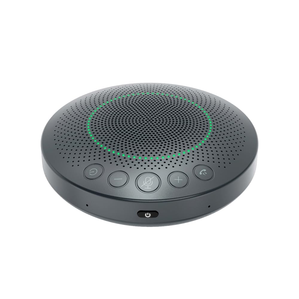 Matosio BluePod Bluetooth and USB Conference Speaker - VoiceLoc and VoiceCap Function with 6 360° Omni-Directional Microphones - for Meeting Room or Home Office