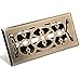 Accord AMFRABV410 Floor Register with Victorian Design, Fits 4-Inch x 10-Inch(Duct Opening Measurements), Antique Brass