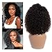 Sibaile Curly Lace Front Wig Human Hair 13x4 Curly Bob Wig Glueless Human Hair Wigs for Black Women With Baby Hair Natural Color 8inch