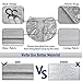 VIEFIN Set of 4 Wheel Tire Covers for RV, Trailer, Truck, Camper, Motorhome, Van, Auto Car, Aluminum Film, Waterproof Sun Rain Snow Tire Protectors(Aluminum-Silver,Fit 27