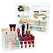ISWEES Large Capacity Cosmetic/Makeup Organizer Transparent Acrylic Jewelry Watches Display Boxes Bathroom Storage Insert Brush Holder Case (9.2 x 5.1 x 10.8 inches)