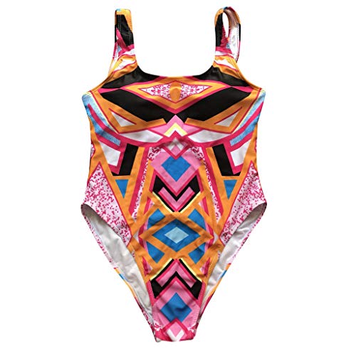 Women Bikini Swimwear,Women's one Piece Monokini Swimsuits Sexy Tankini Bathing Suit Cheeky Retro Beachwear Underwear - Thumbnail 3