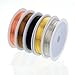 Shappy 5 Rolls 26 Gauge Copper Wire Tarnish Resistant Jewelry Beading Wire for Jewelry Making, 5 Assorted Colors, Totally 55 Yards