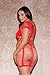 Glitter Women's Plus Seamless Cap Sleeve Mini Dress with Shredded Panels, Red, One Size/Queen