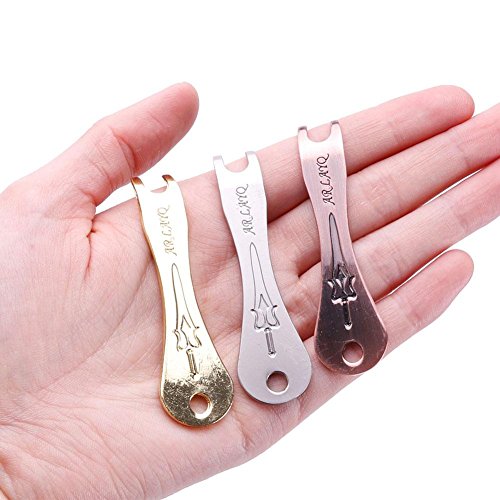 ZHUOTOP Acoustic Guitar String Bridge Pin Puller Stainless Steel Remover Luthier Tool Red Bronze