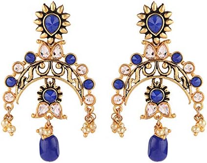 Ayat Indian Bollywood Style Drop Dangle Ethnic Traditional Wedding Party Wear Earrings Jewelry for Her