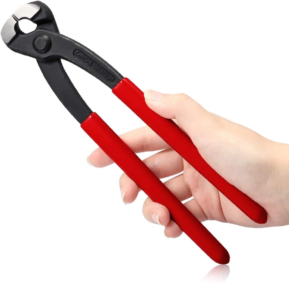 SPEEDWOX 9 Inches Ear Clamp Pliers Front and Side Jaw Ear Clamp Pincers