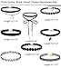 FIBO STEEL 8PCS Womens Black Velvet Choker Necklace for Girls Lace Choker Tattoo Necklace …