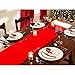 OurWarm Luxury Faux Fur Christmas Table Runners Santa Belt Winter Table Runner for Christmas Holiday Table Decorations, Double Layered Holiday Table Runner 14 x 72 Inch