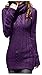 v28 Women Polo Neck Knit Stretchable Elasticity Long Sleeve Slim Sweater (6-10,Purple)