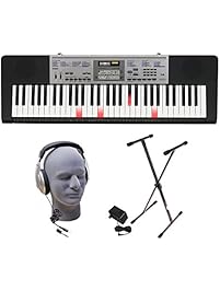 Casio Inc. LK175 PPK 61-Key Lighted Key Premium Keyboard Pack with Headphones, Power Supply and Stand