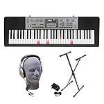 Casio Inc. LK175 PPK 61-Key Lighted Key Premium Keyboard Pack with Headphones, Power Supply and Stand