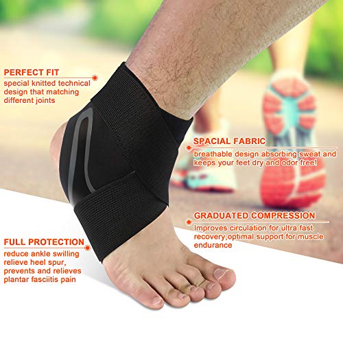 Ankle Support Brace, Adjustable Ankle Compression SHONGYI Support Wrap with Breathable & Elastic