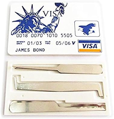 Credit Card Hardware Multitools for Training with Practice Lock
