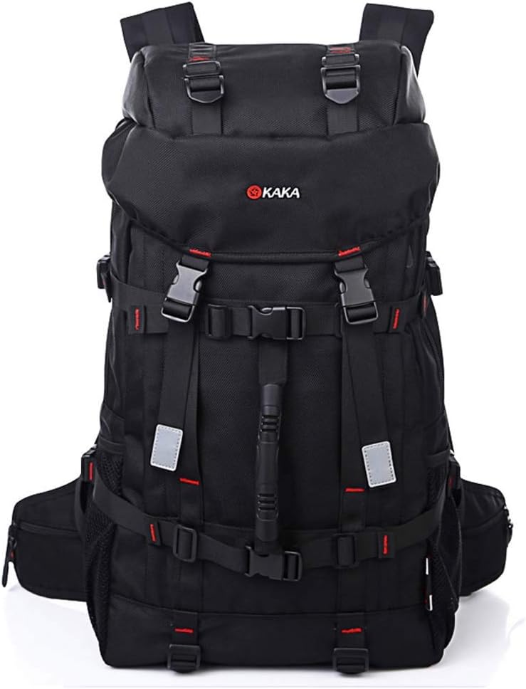 New Kaka Brand Large Capacity Travel Backpack Shoulder Bag Men Mountaineering Bags 55L Oxford Lockable Waterproof Luggage Bags