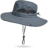 Outdoor Sun Hat Bucket Hats for Women Sun Protection Mesh Quick-Dry Cap UPF 50+ (Adjustable Size)