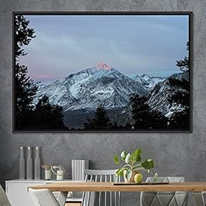 signwin Framed Canvas Wall Art Snow Mountain Cool...