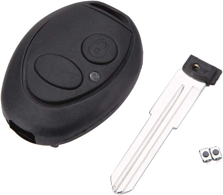 Artans(TM)Remote Key Flip Fob Car Key Case Repair Kit Switches for Land Rover Discovery 2 TD4 TD5 Rover 75 Uncut Blade Car Key Shell