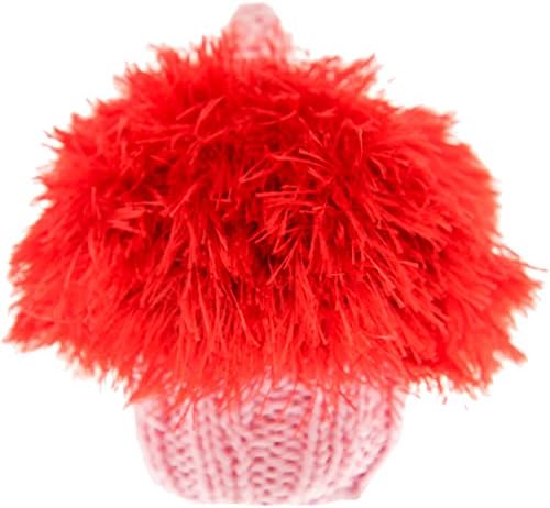 Oomaloo Handmade Cup Cake Squeaky Dog Toy_Medium_Red