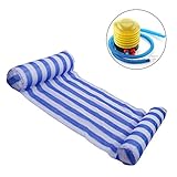 MokenEye Pool Float Swimming Pool Floating Water Hammock Lounge Blue