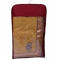 Kuber Industries Hanging Designer Saree Cover - 12Pcs, Wardrobe Organiser, Wedding Collection Gift