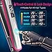 AmoVee Touchscreen Flat Iron 1 Inch Ceramic Tourmaline Hair Straightener and Curler Adjustable Temperature for All Hair Types Instant Heat Dual Voltagethumb 1
