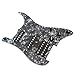 ammoon 3-ply SSH Loaded Prewired Humbucker Pickguard Pickups Set for Strat ST Electric Guitar Black Pearl