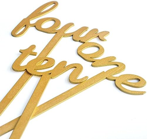 Table Numbers on Sticks,Wedding Table Numbers,Gold Table Numbers,Set 1-10,Wedding Table Decor, Table Numbers