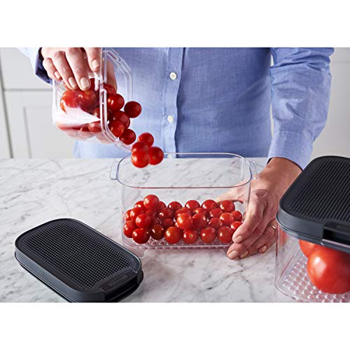 Rubbermaid FreshWorks Countertop Food Storage Produce Saver, Set, Clear