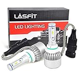 LASFIT LED Headlight Bulbs 9006 HB4 72W 7600Lm 6000K Cool White for Fog Lights Low Beam Headlight Bulb Replacement, All-in-One LED Conversion Kit Replacement Plug & Play (2pcs)