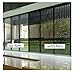 Yzakka Light Filtering Window Film Anti UV No Glue Sun Control Heat Control Residential Window Films for Glass Self Adhesive for Home Bedroom Bathroom Kitchen Office Dark, 27.6-Inch by 16.4-Feet