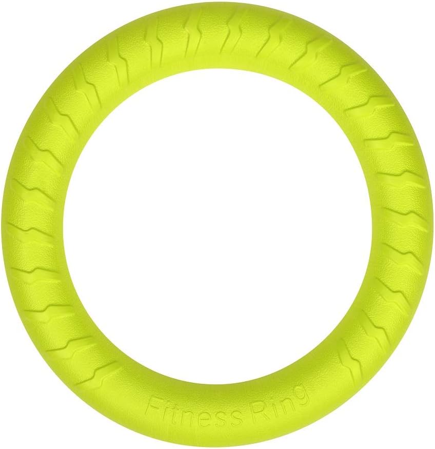 Large Dog Toys Ring Water Floating, Outdoor Fitness Flying Discs, Tug of War Interactive Training Ring for Medium and Big Dogs, 12 inch