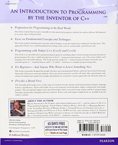 Programming: Principles and Practice Using C++ (2nd Edition) - Best ...