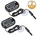 Digital Aquarium Thermometer, PetNLife 2 Pack LCD Digital Aquarium Hydrometers, Fish Tank Water Terrarium Temperature Thermometer (Batteries Included)
