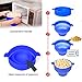 Popcorn Maker for Microwave Silicone Popcorn Popper Collapsible Popcorn with Reusable Easy to Use No BPA or PVC Toxins(blue)