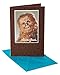 American Greetings Funny Chewbacca Star Wars Birthday Card with Glitter