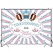 Funnytree 7x5ft Touchdowns and Tutus Gender Reveal Backdrop Girl or Boy Pink Blue Baby Shower Photography Background Football Ballet Stars Invitation Party Decoration Cake Table Banner Photobooth