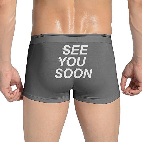 COOLSHEN Underwear Funny See You Soon How Do You Do Print Mens Briefs Treasures XXX-Large