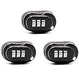 RioRand 3-Digit Combination Gun Lock Fits Pistols, Rifles, Shotguns (Pack of 3)