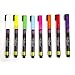 Ala Board Dry Erase Fine Tip Chalk Marker, Fluorescent, Set of 8