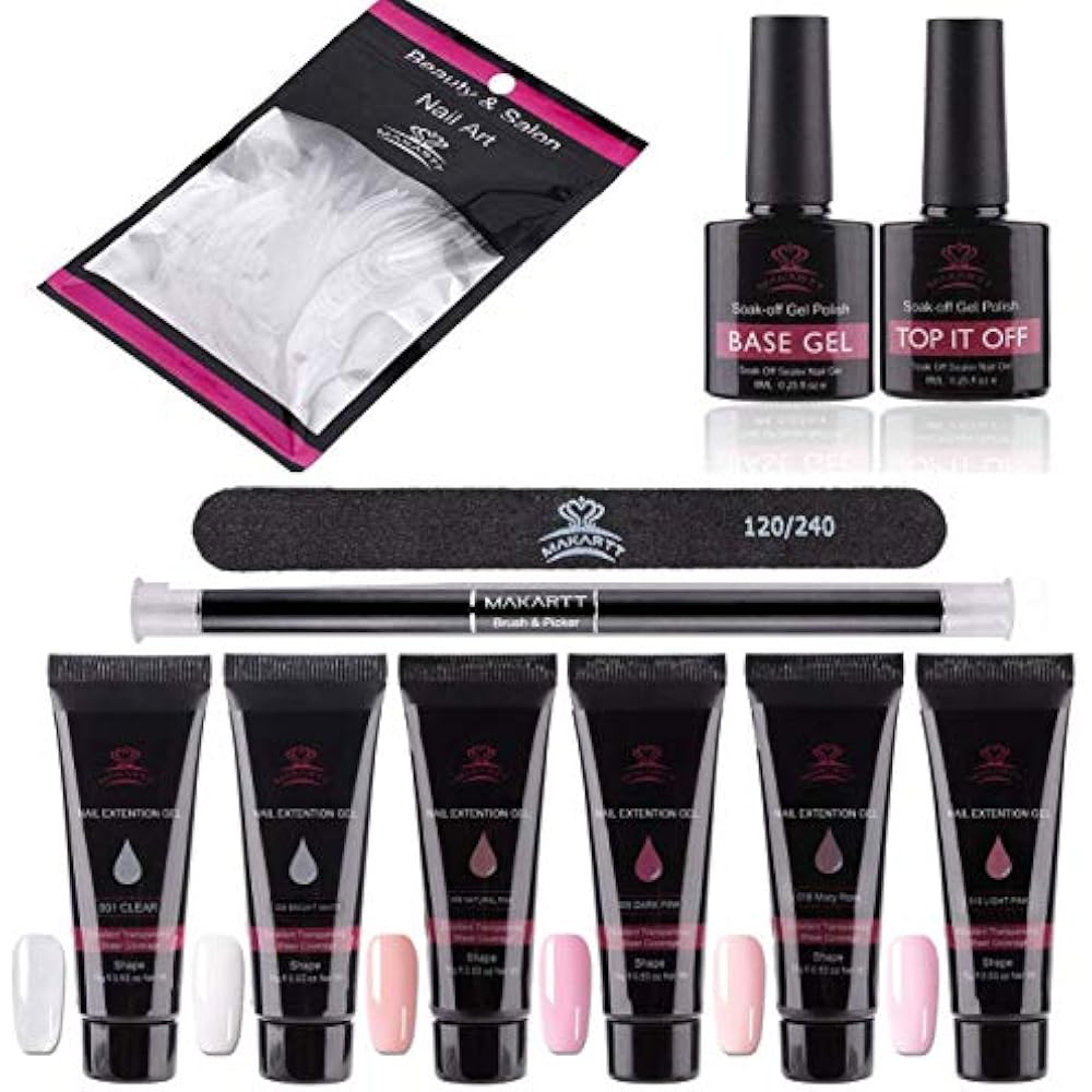 Makartt Nail Thickening Solution P01 Extension Gel Kit Enhancement