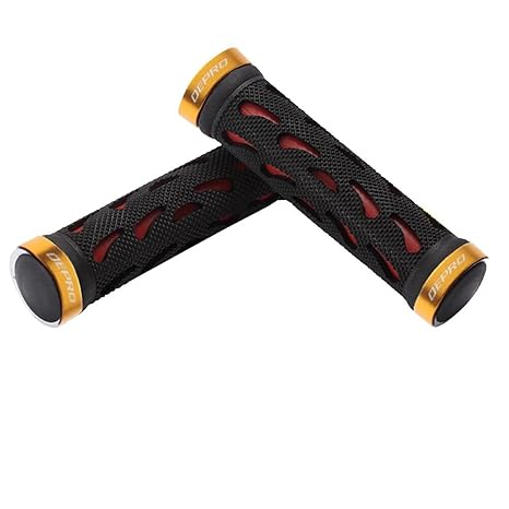 gold mountain bike grips