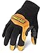 Ironclad YS-RWC-03-M Ranchworx Cowboy Glove (2 Pack), Medium, Black/Tan