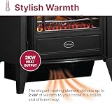 Dimplex Leckford Large Optiflame Electric Stove 2kW Remote Control Black view 3