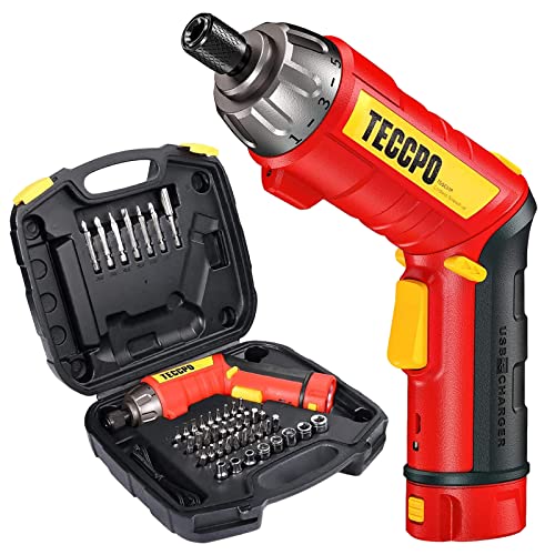 Cordless Screwdriver, 6Nm Electric Screwdriver, 4V 2000mAh Liion, with