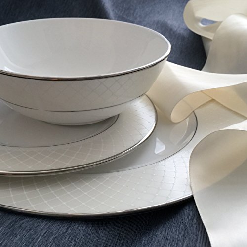Lenox Venetian Lace 5 Piece Place Setting, 5-Piece Place Setting, Lenox Venetian Lace Fine Dinnerware,White