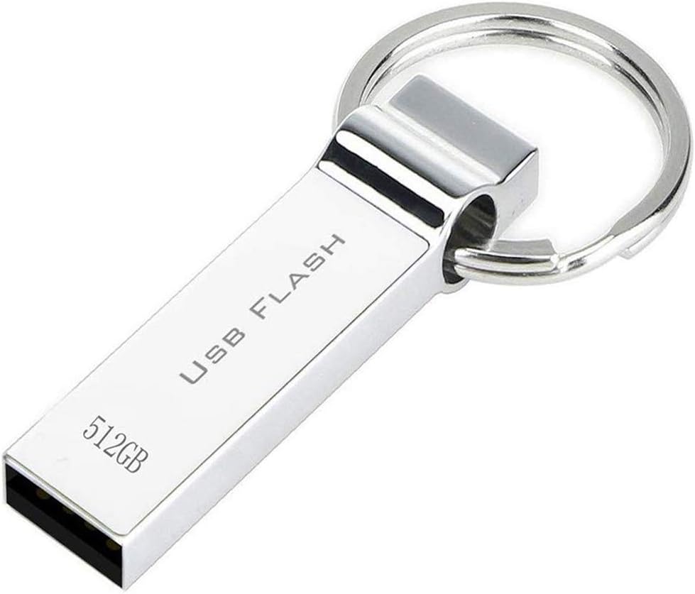 RUICHENXI USB Flash Drive 512GB USB Stick External Storage Thumb Drive Portable Waterproof Pen Drive Memory Stick with Keychain