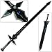 Dream2reality Cosplay sword art online Kirigaya Kazuto kirito Black - Dark Repulser Medium Carbon Steel Sword