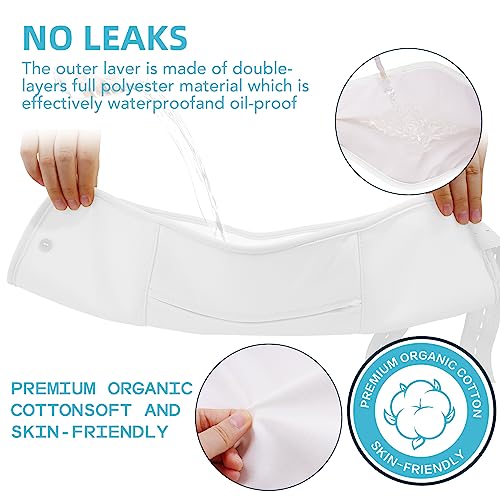 DhsFila Castor Oil Organic Cold Pressed Unrefined(2OZ),Castor Oil Pack Wrap for Liver Clean and Fibroids, Organic Cotton Flannel(waist+neck)