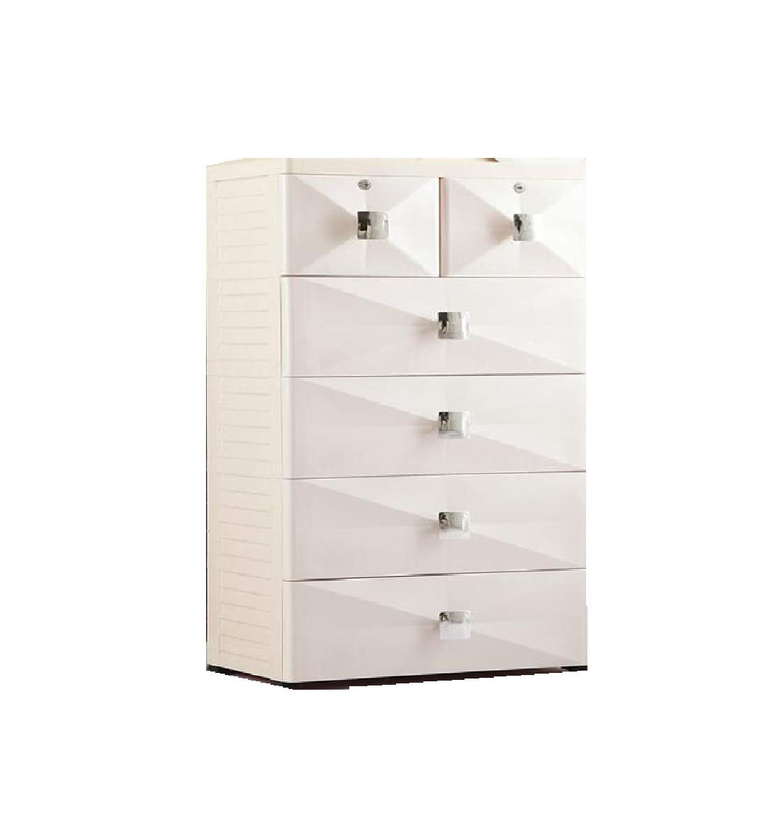 Thetickletoe Thickened Fiber Plastic Chest Of Drawers Organizer
